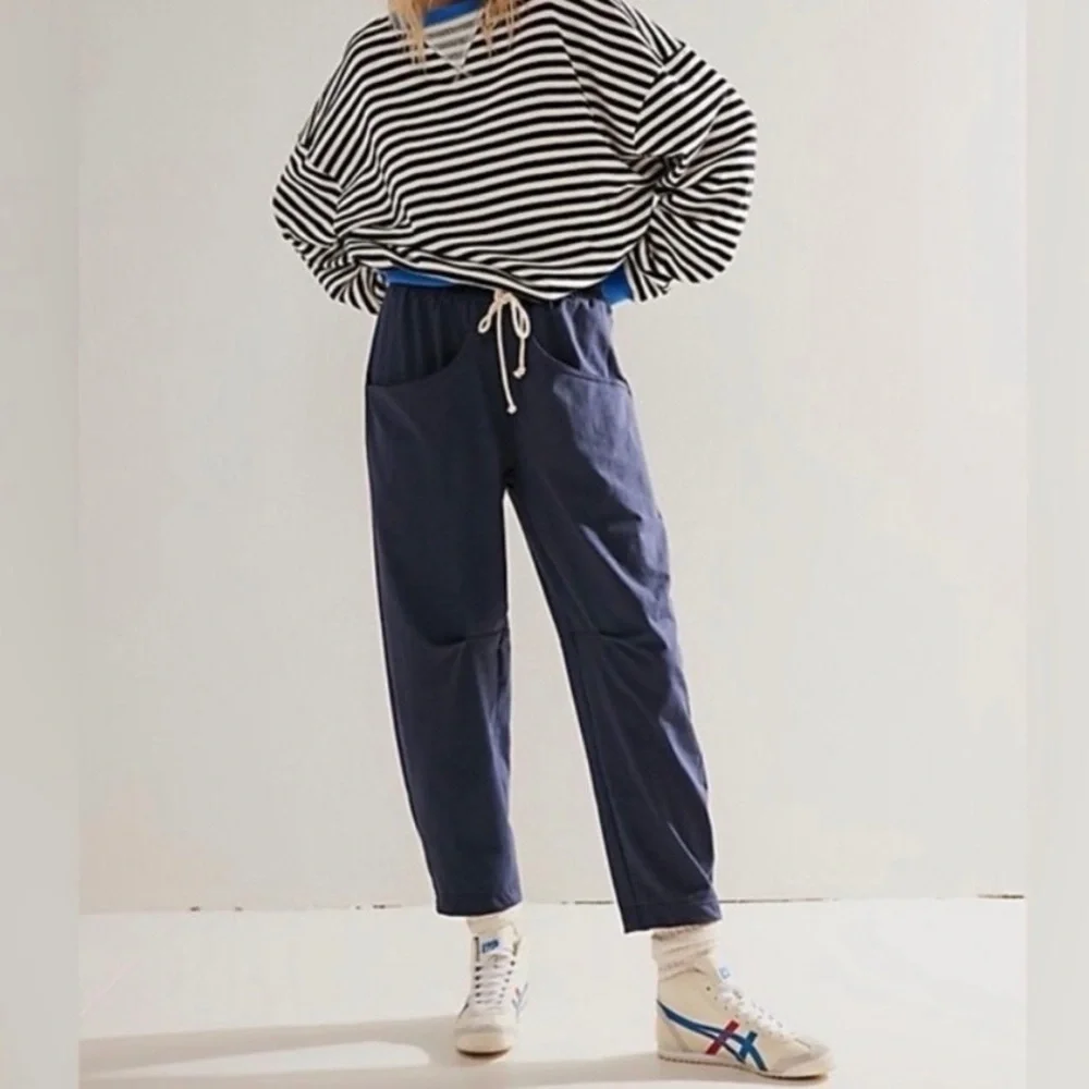 Free People Caden Pants - Navy - sz L - Picture 1 of 7